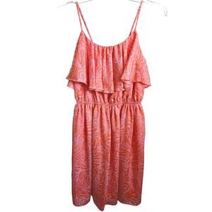Lilly Pulitzer x Target Orange Pink Sleeveless Midi Dress Size M